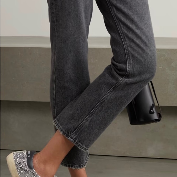 GOLDEN GOOSE Superstar distressed metallic glittered leather sneakers - Picture 2 of 10